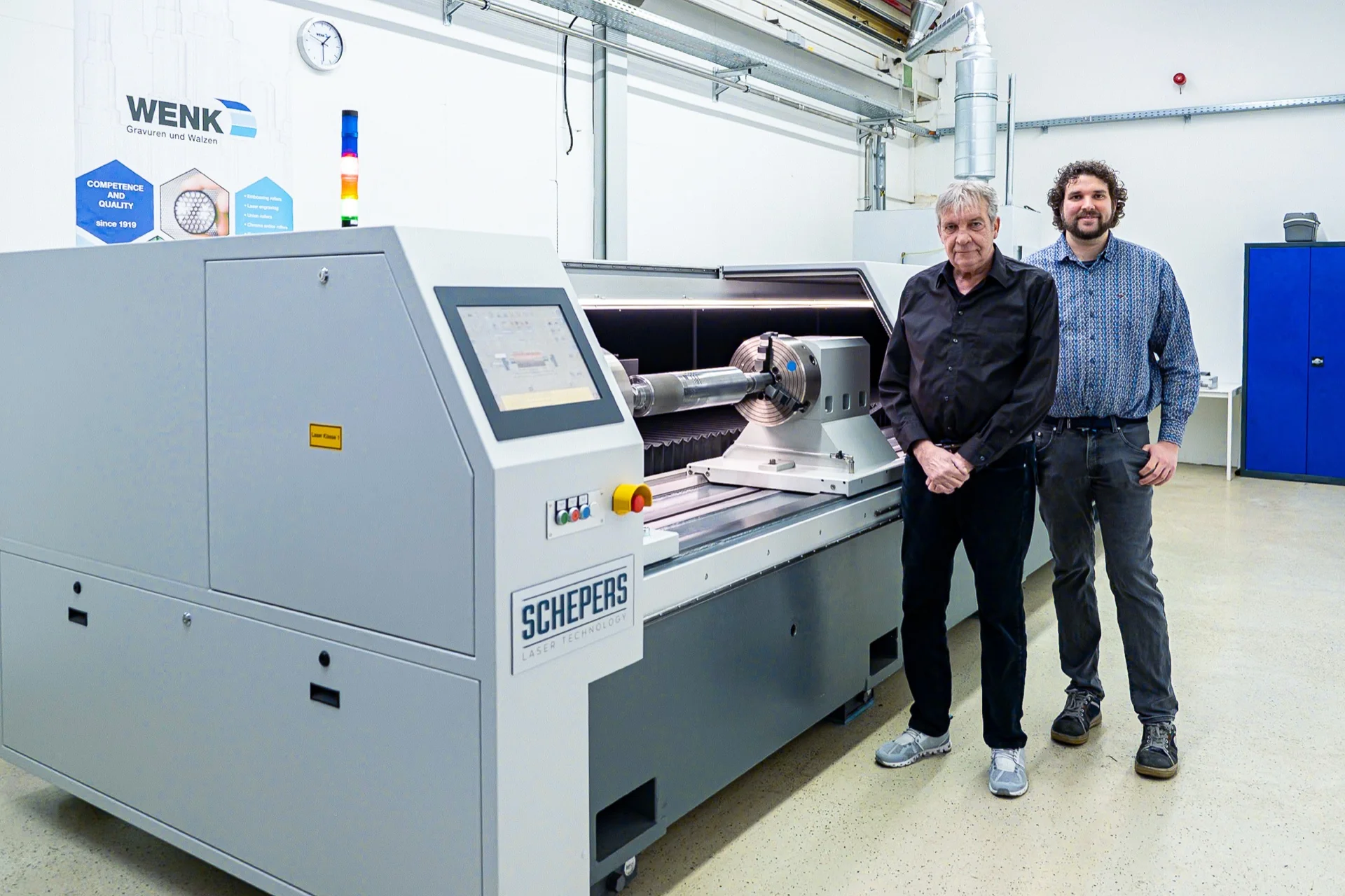 Heliolas laser engraving system for cylinder production